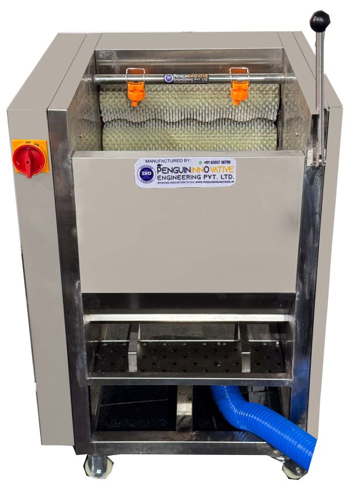 VEGETABLE BRUSH WASHING  PEELING MACHINE